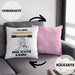 Hundebesitzer Geschenk Kissen mit Füllung 40x40 Lustiger Spruch Ich Bin Hundebesitzer Warum Weil Ich Es Kann Geschenkidee Bester Hundebesitzer Geburtstag (Grau) Rosa Trendation