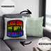Geschenkidee LGBT Kissen mit Füllung 40x40 "Lass uns die Welt Bemalen" Regenbogenfarben (Grau) Grün Trendation