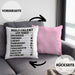 LKW Fahrer Kissen mit Füllung 40x40 Geschenk Multitalent Lustiger Spruch Lastkraftwagenfahrer (Grau) Rosa Trendation