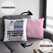 RhythmischeGymnastin Geschenk Kissen mit Füllung 40x40 Lustiger Spruch Erheben Sie Sich Der RhythmischeGymnastin Betritt den Raum (Grau) Rosa Trendation