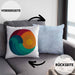 Kitesurfing Kissen mit Füllung 40x40 Geschenk für Kitesurfer Geschenkidee Retro Vintage Grafiken (Grau) Blau Trendation