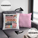 Psychologe Kissen mit Füllung 40x40 Geschenk Spruch Lustig Geschenkidee für Psychologe Geburtstag Ich Bin Der Verrückte Psychologe (Grau) Rosa Trendation