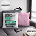 EDM-Enthusiast Geschenk Lustiger Spruch für EDM-Enthusiast Geschenkidee Bester EDM-Enthusiast Der WeltKissen mit Füllung 40x40 (Grau) Rosa Trendation