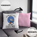 Lustige Papagei-Kissen mit Füllung 40x40 Geschenk für Papagei-Besitzer (Grau) Rosa Trendation
