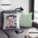 Katzen-Liebhaberin Kissen mit Füllung 40x40 Geschenk Katzenmama Bis Zur 2. Katze War Ich Normal (Grau) Grün Trendation