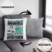 Drum-and-Bass-DJ Geschenk Kissen mit Füllung 40x40 Lustige Geschenkdiee für einen Drum-and-Bass-DJ Geburtstag Ich Bin Drum-and-Bass-DJ Ich Kann Es Dir Erklären Aber Nicht Für Dich Verstehen (Grau) Grau Trendation