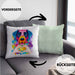 Labrador Besitzer Farbe Love Kissen mit Füllung 40x40 Geschenk Lustiger Spruch Geschenkidee Labrador Besitzerin (Grau) Grün Trendation