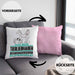 Tierwohlhaber Geschenk Kissen mit Füllung 40x40 Ich Bin Tierwohlhaber Aber Sag Doch Einfach Superheld Lustige Geschenkdiee für Tierwohlhaber (Grau) Rosa Trendation