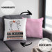 Halbcousin Geschenk Kissen mit Füllung 40x40 Ich Bin Halbcousin Aber Sag Doch Einfach Superheld Lustige Geschenkdiee für Halbcousin (Grau) Rosa Trendation