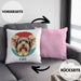 Yorkie Besitzer Kissen mit Füllung 40x40 Geschenk Lustiger Spruch Geschenkidee Yorkie Mama Papa (Grau) Rosa Trendation