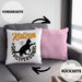 Katzen Geschenk Kissen mit Füllung 40x40 Katzen-Besitzerin Kaffee Katzen Servicepersonal Geschenkidee (Grau) Rosa Trendation