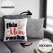 This Mom Rocks Lustige Kissen mit Füllung 40x40 Mama Rockn Roll Geschenkidee (Grau) Grau Trendation