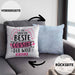 Cousine Kissen mit Füllung 40x40 Geschenk So Sieht Die Beste Cousine Der Welt Aus Geschenkidee (Grau) Blau Trendation