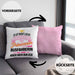 Busfahrerin Geschenk Kissen mit Füllung 40x40 Lustig Spruch Geschenkidee Bus-Fahrerin Prinzessin Zubehör (Grau) Rosa Trendation