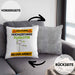Fluglotse Kissen mit Füllung 40x40 Geschenk Lustiger Spruch Geschenkidee für Fluglotse Achtung Hochleistungs Fluglotse Bei Der Arbeit (Grau) Grau Trendation