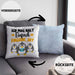 Pinguine Geschenk Kissen mit Füllung 40x40 Mädchen Geschenkdiee Pinguin-Liebhaberin Ich Mag Halt Einfach Pinguine Ok (Grau) Blau Trendation