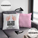 Maurer Kissen mit Füllung 40x40 Geschenk Mit Spruch Geschenkidee Lustig Männer Job (Grau) Rosa Trendation