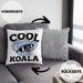 Kissen mit Füllung 40x40 Koala Geschenkidee für Koala-Liebhaber Kissen mit Füllung 40x40 Koala-Aufdruck (Grau) Grau Trendation