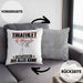 Triathlet Kissen mit Füllung 40x40 Geschenk für Triathlet Der Mann Der Alles Kann Geschenkidee zum Geburtstag (Grau) Grau Trendation
