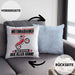 Motorradfahrer Kissen mit Füllung 40x40 Geschenk für Motorradfahrer Der Mann Der Alles Kann Geschenkidee zum Geburtstag (Grau) Blau Trendation