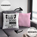 So Sieht Ein Richtig Cooler Halbschwager Aus Geschenk Kissen mit Füllung 40x40 Lustiger Spruch Geschenkidee (Grau) Rosa Trendation