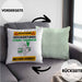 Comic-Sammler Kissen mit Füllung 40x40 Geschenk Lustiger Spruch Geschenkidee für Comic-Sammler Achtung Hochleistungs Comic-Sammler Bei Der Arbeit (Grau) Grün Trendation