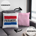 Frikandel Kissen mit Füllung 40x40 Geschenk Holländer Geschenkidee Holland Flagge Holland Urlaub Liebhaber (Grau) Rosa Trendation