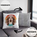 Cocker Spaniel Besitzer Kissen mit Füllung 40x40 Geschenk Lustiger Spruch Geschenkidee Cocker Spaniel Mama Papa (Grau) Grau Trendation