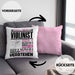 Violinist Geschenk Kissen mit Füllung 40x40 Geschenkidee für Violinist Geburtstag Lustig Ich Bin Violinist Ich Kann Es Dir Erklären Aber Nicht Für Dich Verstehen (Grau) Rosa Trendation