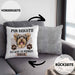 Yorkie Besitzer Kissen mit Füllung 40x40 Geschenk Lustiger Spruch Geschenkidee Mir Reichts Ich Geh Zu Meinem Yorkie (Grau) Grau Trendation