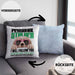 Golden Retriever Besitzerin Kissen mit Füllung 40x40 Geschenk Lustiger Spruch Geschenkidee Personal Stalker (Grau) Blau Trendation