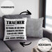 Trainer Kissen mit Füllung 40x40 Geschenk Bester Coach Geschenkidee Spruch (Grau) Grau Trendation