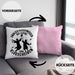 Bachelor Kissen mit Füllung 40x40 Master Studium Endlich Besserwisser Geschenk (Grau) Rosa Trendation
