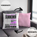 Slackliner Geschenk Kaffee-Kissen mit Füllung 40x40 Geschenkidee für Slackliner Ich Bin Slackliner Ich Kann Es Dir Erklären Jedoch Nicht Für Dich Verstehen Spruch Lustig (Grau) Rosa Trendation