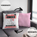 Ringer Kissen mit Füllung 40x40 Geschenk für Ringer Geburtstag Lustiger Spruch Was Ist Deine Superkraft (Grau) Rosa Trendation