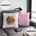 Moutainbike Geschenk Kissen mit Füllung 40x40 Mountainbiker Geschenkidee Kinder Männer Accessories Grafik MTB ler (Grau) Rosa Trendation
