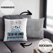 Tierfreund Geschenk Kissen mit Füllung 40x40 Ich Bin Tierfreund Aber Sag Doch Einfach Superheld Lustige Geschenkdiee für Tierfreund (Grau) Grau Trendation