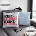 Lustiges Geschenk für IT Support Mitarbeiter Kissen mit Füllung 40x40 "Kein Ticket Keine Arbeit" (Grau) Blau Trendation