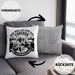 Trucker Geschenk Kissen mit Füllung 40x40 Der Weg Ist Das Ziel Trucker LKW Fahrer Geschenkidee (Grau) Grau Trendation