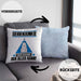 Serienjunkie Kissen mit Füllung 40x40 Geschenk für Serienjunkie Der Mann Der Alles Kann Geschenkidee zum Geburtstag (Grau) Blau Trendation