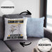 Country-Fan Kissen mit Füllung 40x40 Geschenk für Country-Fan Der Mann Der Alles Kann Geschenkidee zum Geburtstag (Grau) Blau Trendation