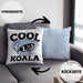 Kissen mit Füllung 40x40 Koala Geschenkidee für Koala-Liebhaber Kissen mit Füllung 40x40 Koala-Aufdruck (Grau) Blau Trendation