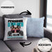 Schäferhund Besitzerin Kissen mit Füllung 40x40 Geschenk Lustiger Spruch Geschenkidee Personal Stalker (Grau) Blau Trendation