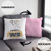 Squash-Spieler Geschenk Kissen mit Füllung 40x40 So Gut Kann Nur Ein Squash-Spieler Aussehen Geschenkidee (Grau) Rosa Trendation