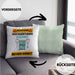 Aquarist Kissen mit Füllung 40x40 Geschenk Lustiger Spruch Geschenkidee für Aquarist Achtung Hochleistungs Aquarist Bei Der Arbeit (Grau) Grün Trendation