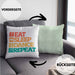 Lustige Tänzer Kissen mit Füllung 40x40 Geschenk für Tanzbegeisterte Tanzlehrer Grafik Eat Sleep Dance Repeat (Grau) Grün Trendation