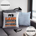 Katze Kissen mit Füllung 40x40 Geschenk Spruch Geschenkidee für Katzen-Mama Papa Katzenliebhaber Katzen Regieren Das Haus Wir Dienen Nur Als Personal (Grau) Blau Trendation