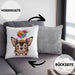 Chihuhahua Mama Besitzer Kissen mit Füllung 40x40 Geschenkidee Frauchen Herrchen Herz (Grau) Grau Trendation