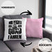 Lustige Kissen mit Füllung 40x40 Quad-Fahrer als Geschenkidee Spruch Mir Reichts Ich Geh Quad Fahren (Grau) Rosa Trendation