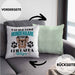 Chihuhahua Besitzer Kissen mit Füllung 40x40 Geschenk Das Ist Chihuhahua Glitzer Hundehaare Geschenkidee Frauchen Herrchen (Grau) Grün Trendation